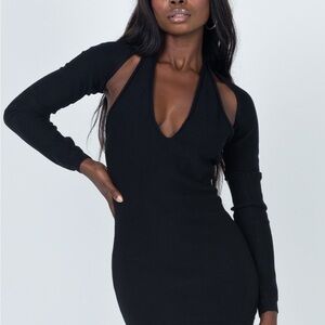 Lioness Black Sweater Dress + Bolero